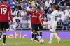 Manchester United's Bruno Fernandes gestures during the Premier League soccer match between Tottenham Hotspur and Manchester United at the Tottenham Hotspur Stadium in London, England, Saturday, Aug. 19, 2023. (AP Photo/Alberto Pezzali)