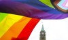 A Pride flag flies on Parliament Hill in Ottawa on Thursday, June 8, 2023. THE CANADIAN PRESS/Sean Kilpatrick