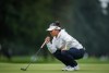 Megan Khang, of the U.S., lines up a putt on the 18th hole during the second round at the LPGA CPKC Canadian Women's Open golf tournament, in Vancouver, on Friday, August 25, 2023. THE CANADIAN PRESS/Darryl Dyck