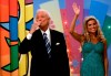 FILE - Legendary game show host Bob Barker, 83, blows a kiss goodby to fans, as he tapes his final episode of 