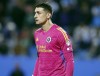 FILE - New England Revolution goalkeeper Djordje Petrovic looks on during an MLS soccer match against Charlotte FC, Feb. 25, 2023, in Charlotte, N.C. Chelsea completed the signing of Petrovic from the Revolution, Saturday, Aug. 26, 2023. (AP Photo/Brian Westerholt, File)