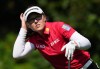 Brooke Henderson, of Canada, watches her tee shot on the second hole during the final round at the LPGA CPKC Canadian Women's Open golf tournament, in Vancouver, B.C., Sunday, Aug. 27, 2023. THE CANADIAN PRESS/Darryl Dyck