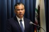 California Attorney General Rob Bonta fields questions during a news conference Monday, Aug. 28, 2023, in Los Angeles. California's attorney general sued a Southern California school district over its recently adopted policy that requires schools to notify parents if their children change their gender identification or pronouns. (AP Photo/Marcio Jose Sanchez)