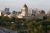 The Manitoba Legislature in Winnipeg, Saturday, August 30, 2014. The union that represents 11,000 Manitoba civil servants is planning a strike vote after negotiations appear to have stalled on the issue of wages.
THE CANADIAN PRESS/John Woods