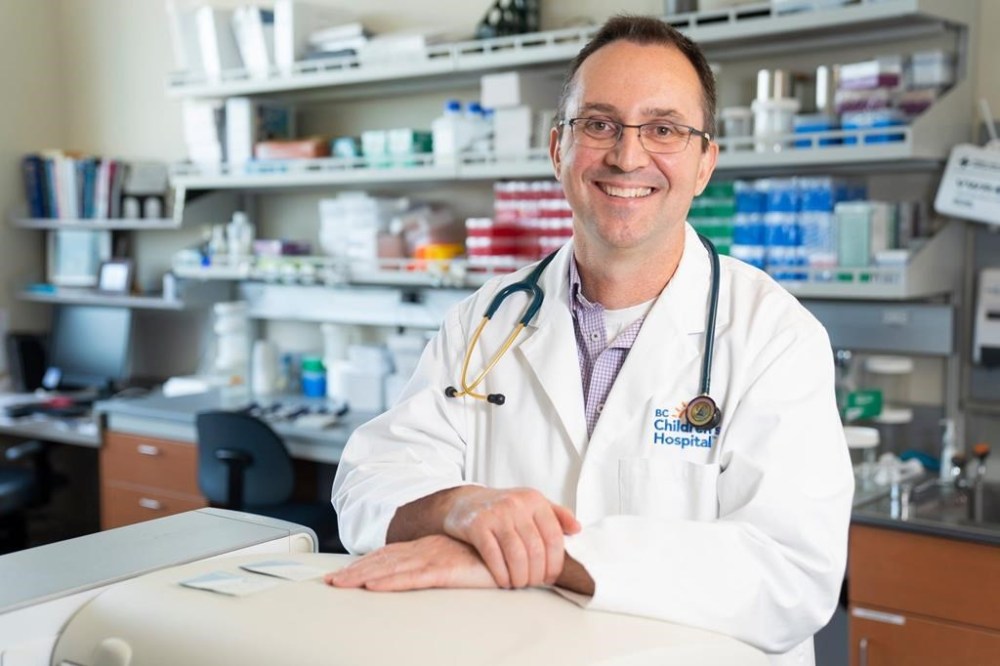 Dr. Stuart Turvey poses in this undated handout photo. Dr. Stuart Turvey says a new study suggests four major types of childhood allergies -- eczema, asthma, hay fever and food allergies -- are linked to an imbalance of bacteria the gut. THE CANADIAN PRESS/HO - University of British Columbia