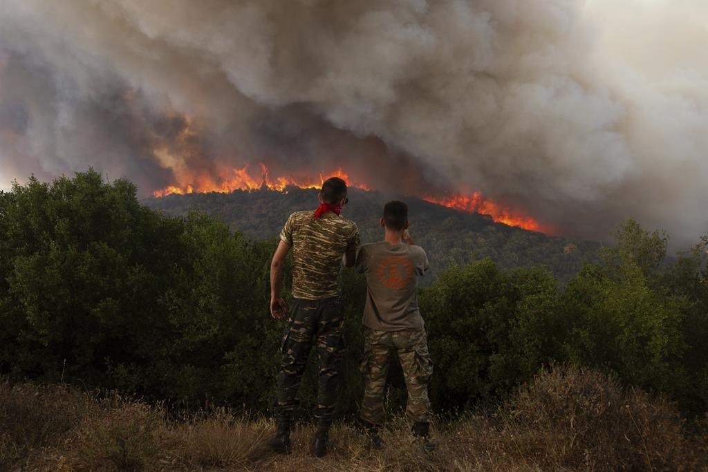Aug 2023: Greece sends 100 extra firefighters to a massive northeastern wildfire as it burns for a 13th day