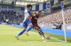 Brighton's Kaoru Mitoma, left and West Ham United's Vladimir Coufal battle for the ball, during the English Premier League soccer match between Brighton & Hove and West Ham Untied, at the AMEX, Brighton and Hove, England, Saturday, Aug. 26, 2023. (Gareth Fuller/PA via AP)