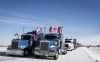 A truck convoy of anti-COVID-19 vaccine mandate demonstrators continue to block the highway at the busy U.S. border crossing in Coutts, Alta., Wednesday, Feb. 2, 2022.THE CANADIAN PRESS/Jeff McIntosh
