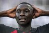 Frankfurt's Randal Kolo Muani reacts during a German Bundesliga soccer match between Eintracht Frankfurt and Darmstadt 98 in Frankfurt, Germany, Sunday, Aug. 20, 2023. (AP Photo/Michael Probst)