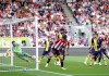 Bournemouth goalkeeper Neto fails to stops Brentford's Mathias Jensen, not pictured, from scoring their side's first goal of the game during the Premier League match between AFC Bournemouth and Brentford FC at the Gtech Community Stadium, in London, Saturday Sept. 2, 2023. (John Walton/PA via AP)