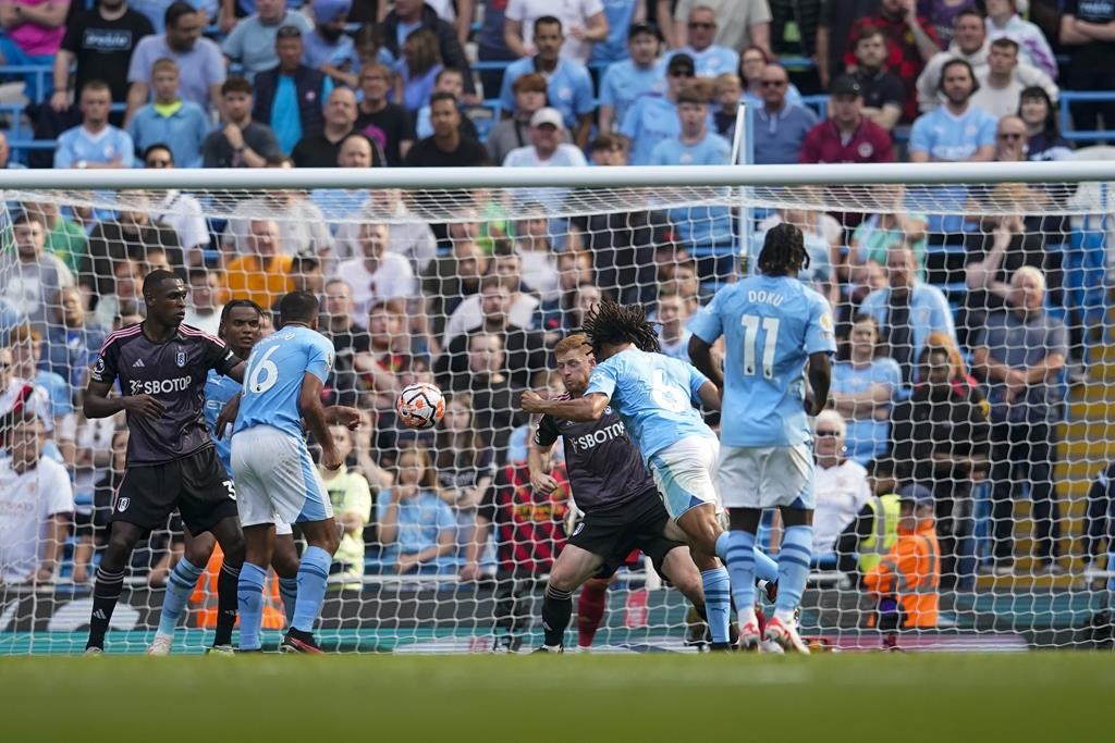 Haaland nets hat trick as Man City beats Fulham after disputed first