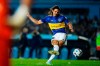 Edinson Cavani of Argentina's Boca Juniors scores during a penalty shootout at the end of Copa Libertadores quarterfinal second leg soccer match against Argentina's Racing Club at Presidente Peron stadium in Buenos Aires, Argentina, Wednesday, Aug. 30, 2023. Boca Juniors won 4-1 in a penalty shootout. (AP Photo/Natacha Pisarenko)