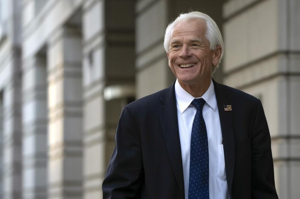 Former White House trade adviser Peter Navarro departs federal court, Tuesday, Sept. 5, 2023, in Washington. (AP Photo/Mark Schiefelbein)