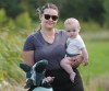 RUTH BONNEVILLE / WINNIPEG FREE PRESS
                                Heather Worth, with her 7-month-old son Madden, were told by the first-tee starter to leave Southside Golf Course in Grande Point.