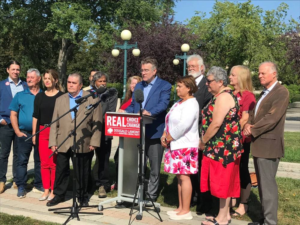 Carol Sanders / Winnipeg Free Press
Liberal leader Dougald Lamont noted ranked ballots are used in many elections around the world, including in Australia.