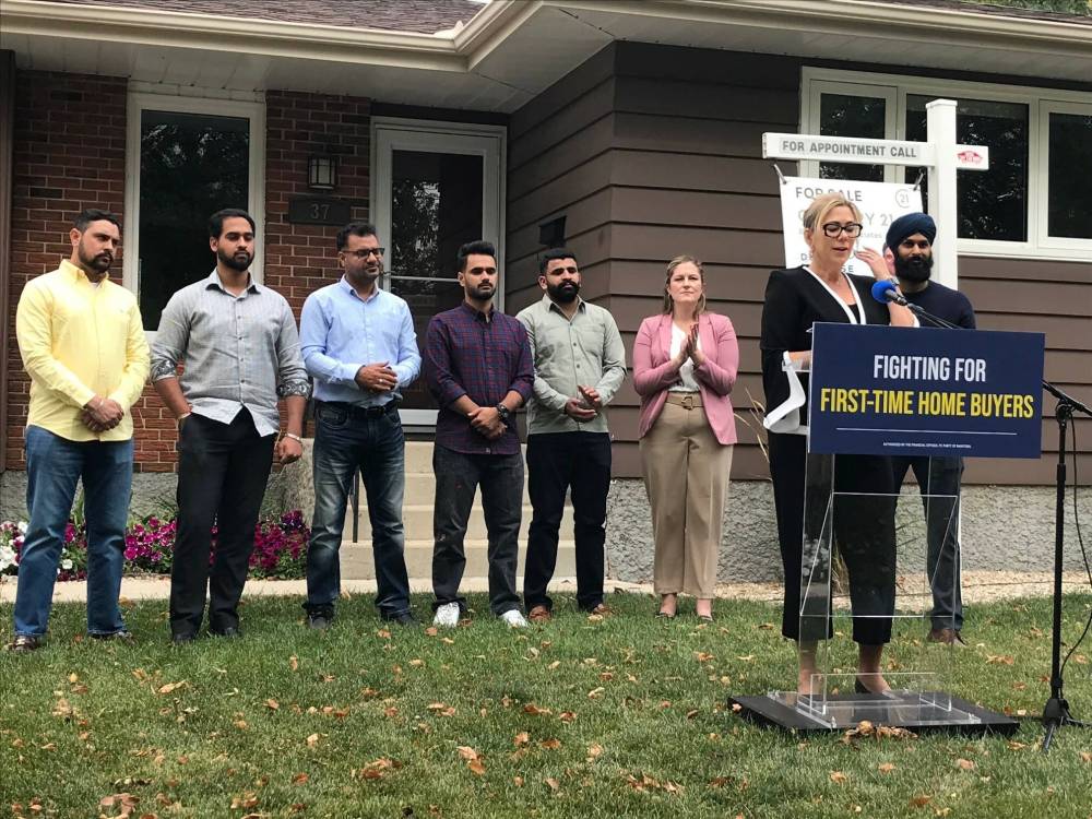 WINNIPEG FREE PRESS
On Wednesday, Riel PC candidate Rochelle Squires and Burrows candidate Navraz Brar promised the Tories would eliminate the land transfer tax for first-time homebuyers.