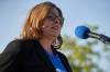 DAVID LIPNOWSKI / WINNIPEG FREE PRESS
                                Progressive Conservative Party of Manitoba leader and Premier of Manitoba Heather Stefanson speaks to supporters at Kirkbridge Park Wednesday.