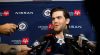 MIKE DEAL / WINNIPEG FREE PRESS
                                Adam Lowry is the third captain in Jets 2.0 history, following Andrew Ladd and, most recently, Blake Wheeler.