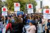 MIKE DEAL / WINNIPEG FREE PRESS
                                Hundreds gathered at a morale-boosting rally held by the Manitoba Government and General Employees’ Union at Memorial Park Tuesday.