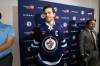 MIKE DEAL / WINNIPEG FREE PRESS
                                Adam Lowry has traded in the A from his jersey for the captain’s C.