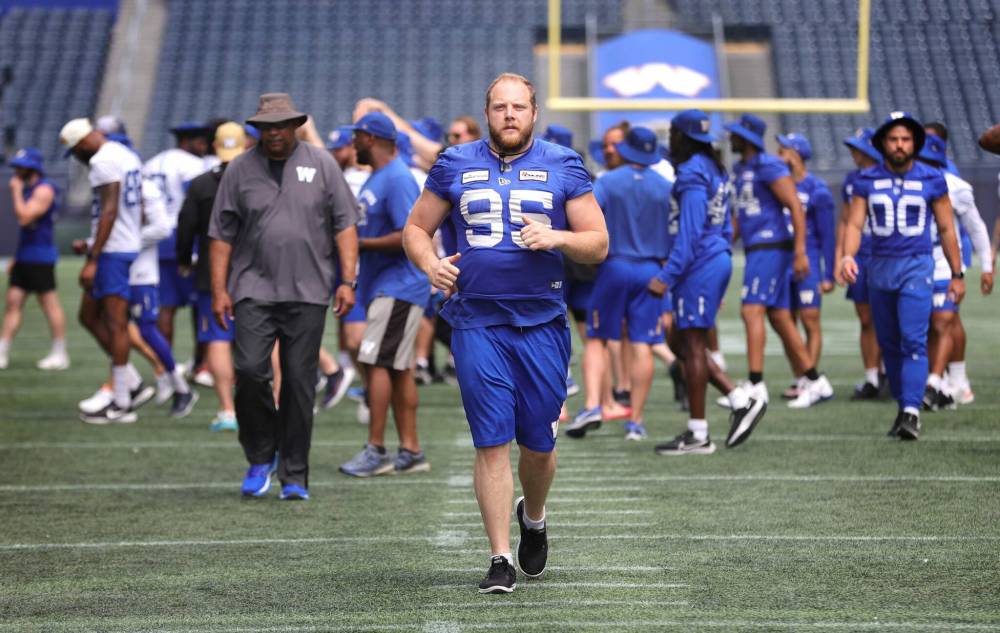 RUTH BONNEVILLE / WINNIPEG FREE PRESS files
Bombers DT Jake Thomas has already equalled his career high with five sacks this season.
