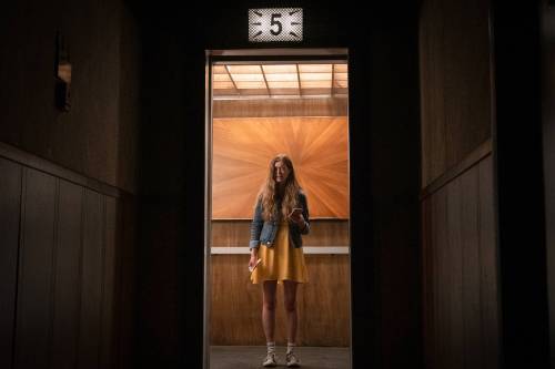 SHUDDER
                                Megan Best stars in the horror movie Elevator Game, now streaming on Shudder.