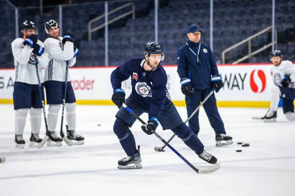 MIKAELA MACKENZIE / WINNIPEG FREE PRESS FILES
“Last year, we really set out to try and change some things around. We made some big strides. And now we have an opportunity, days like today before camp, to build off of that,” said defenceman Josh Morrissey.