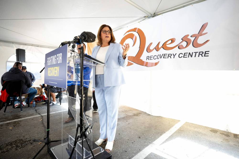 MIKE DEAL / WINNIPEG FREE PRESS
Although Monday marked the Tories’ first health-care promises in the two-week-old campaign, Health Minister Audrey Gordon didn’t attend either event.
