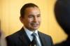 MIKE DEAL / WINNIPEG FREE PRESS
                                On Tuesday, NDP Leader Wab Kinew said, if elected, his government would cover the remaining $5 million in costs required to replace the Rural Municipality of Taché’s nearly six-decades-old community complex in Lorette with a new arena/library recreation centre.
