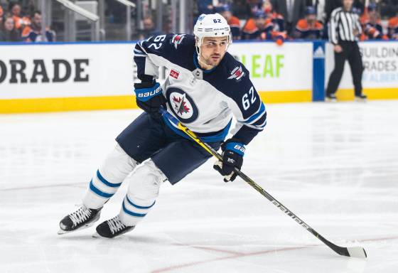 Jets forward Nino Niederreiter will face off against his former Predators Thursday night at Canada Life Centre in Winnipeg. (Jason Franson / The Canadian Press files)