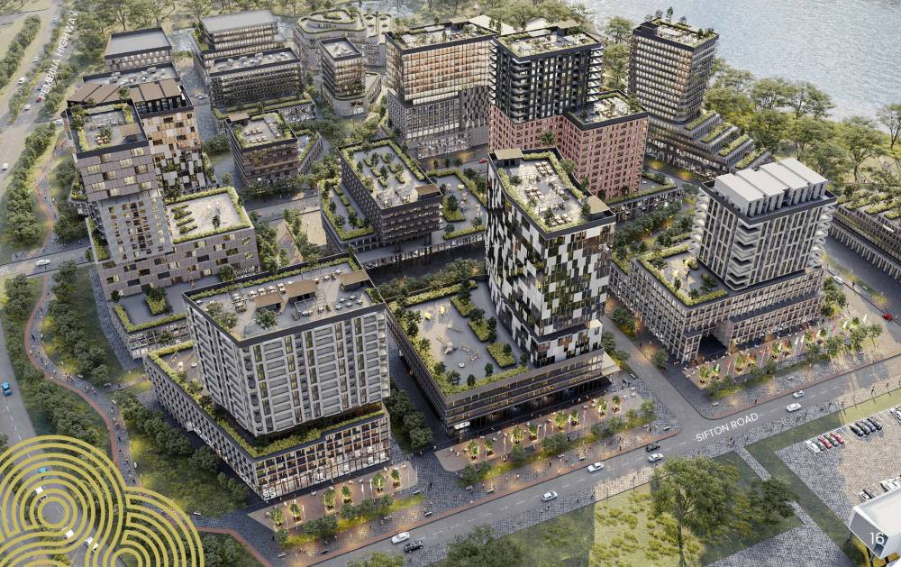 SUPPLIED RENDERING
The four-phase, $6-billion Southwood Circle project includes 11,000 housing units — all apartments and townhouses — and amenities spanning 112 acres.