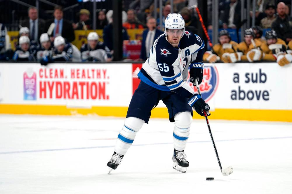 LUCAS PELTIER / THE ASSOCIATED PRESS FILES
Winnipeg Jets center Mark Scheifele claimed there hasn’t been much in the way of contract talks between his agent and the organization.