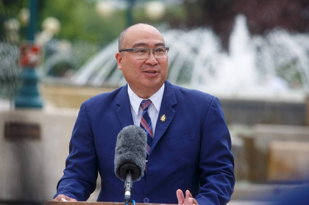 MIKE DEAL / WINNIPEG FREE PRESS FILES
Tuesday afternoon, Waverley PC candidate Jon Reyes (above) and Dawson Trail candidate Bob Lagassé pledged a $5 million one-time spend on post-traumatic stress disorder services for first responders.