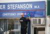 JOHN WOODS / WINNIPEG FREE PRESS FILES
                                Winnipeg police are investigating after Progressive Conservative Leader Heather Stefanson’s constituency office was marked with red handprints and messages to “Search the landfill.”