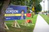 MIKAELA MACKENZIE / WINNIPEG FREE PRESS Election signage on Elizabeth Road on Wednesday, Sept. 27, 2023. For Maggie story. Winnipeg Free Press 2023.