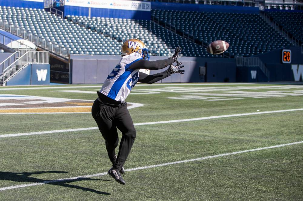 BROOK JONES / WINNIPEG FREE PRESS
Bombers receiver Rasheed Bailey says the Bombers have learned a lot from their losses this season.