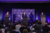 PC Leader Heather Stefanson, Liberal Party Leader Dugald Lamont and NDP Leader Wab Kinew squared off on a variety of topics at the Keystone Centre’s UCT Pavilion in Brandon Tuesday morning. (Tim Smith / The Brandon Sun)