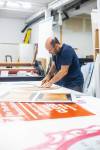 MIKAELA MACKENZIE / WINNIPEG FREE PRESS
                                For Don Gaye, owner of Sign Source, election campaigns mean long days in the print shop.