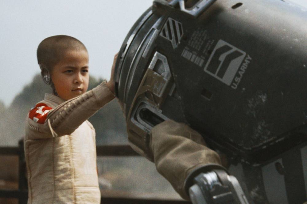 Madeleine Yuna Voyles as Alphie in The Creator. (Disney)