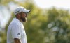 Ireland's Shane Lowry on the 5th tee during day two of the 2023 Horizon Irish Open, at The K Club, County Kildare, Ireland, Friday Sept. 8, 2023. (Brian Lawless/PA via AP)