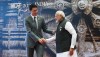 Prime Minister Justin Trudeau is officially welcomed to the G20 Summit by Indian Prime Minister Narendra Modi in New Delhi, India on Saturday, Sept. 9, 2023. THE CANADIAN PRESS/Sean Kilpatrick