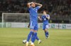 Italy's Cristiano Biraghi reacts during the Euro 2024 group C qualifying soccer match between North Macedonia and Italy at National Arena Todor Proeski in Skopje, North Macedonia, Saturday, Sept. 9, 2023. (AP Photo/Boris Grdanoski)