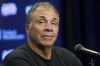 FILE - New England Revolution coach Bruce Arena listens to a question during a news conference after the team's MLS soccer match against CF Montreal, July 25, 2021, in Foxborough, Mass. Arena quit as coach of the Revolution on Saturday night, Sept. 9, 2023, six weeks after he was placed on administrative leave by Major League Soccer for what it said were “allegations that he made insensitive and inappropriate remarks.” (AP Photo/Mary Schwalm, File)