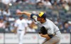 Milwaukee Brewers starting pitcher Corbin Burnes throws against the New York Yankees during the second inning of a baseball game, Sunday, Sept. 10, 2023, in New York. (AP Photo/Noah K. Murray)