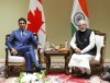 Prime Minister Justin Trudeau takes part in a bilateral meeting with Indian Prime Minister Narendra Modi during the G20 Summit in New Delhi, India, on Sunday, Sept. 10, 2023. Modi has expressed 'strong concerns' to Canada for its handling of the Punjabi independence movement, on the same day where the Sikh community in Metro Vancouver held a vote on the matter. THE CANADIAN PRESS/Sean Kilpatrick