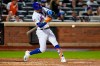 New York Mets' Mark Vientos hits a two-run home run against the Arizona Diamondbacks during the sixth inning of a baseball game Wednesday, Sept. 13, 2023, in New York. (AP Photo/Frank Franklin II)