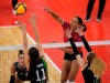Canada's Alexa Gray hits against Mexico during NORCECA senior women's volleyball continental championship action in Laval, Que., in this Tuesday, August 29, 2023 handout photo. Canada opened an Olympic women's qualification volleyball tournament with a marathon five-set victory over the Netherlands on Saturday. THE CANADIAN PRESS/HO, Mathieu Belanger, NORCECA *MANDATORY CREDIT*