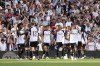 Fulham's Carlos Vinicius celebrates scoring their side's first goal of the game during their English Premier League soccer match against Luton Town at Craven Cottage, London, Saturday, Sept. 16, 2023. (Kieran Cleeves/PA via AP)