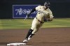 Arizona Diamondbacks' Tommy Pham rounds third base as against the Chicago Cubs during the first inning of a baseball game, Sunday, Sept. 17, 2023, in Phoenix. Pham scored the Diamondbacks' second run. (AP Photo/Darryl Webb)