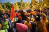 Mourners carry the casket of Sikh community leader and temple president Hardeep Singh Nijjar during part of of a day-long funeral service for him in Surrey, B.C., Sunday, June 25, 2023. Nijjar was gunned down in his vehicle while leaving the Guru Nanak Sikh Gurdwara parking lot June 18. THE CANADIAN PRESS/Darryl Dyck